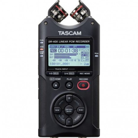 Tascam DR-40X dictaphone Flash card Black