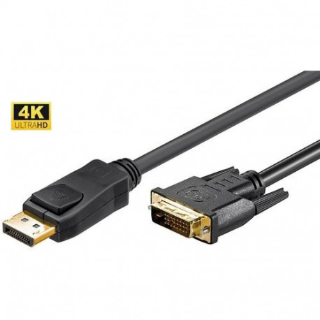 Microconnect DP-DVI-MM-200 video cable adapter 2 m DisplayPort DVI-D Black