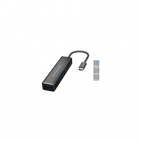 Conceptronic DONN 3-Port USB Hub with Card Readers