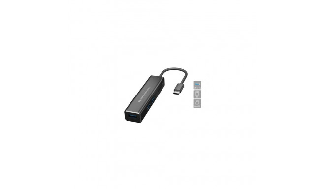 Conceptronic DONN 3-Port USB Hub with Card Readers
