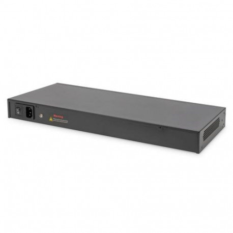 Digitus 24-Port Gigabit PoE Networkswitch,19 Zoll, L2 managed,2 Uplink Ports, SFP, 430 W, af/at