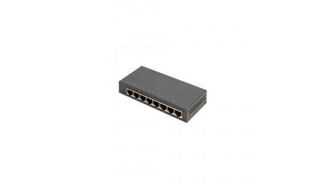 Digitus 8-port Gigabit switch, desktop, unmanaged, metal housing
