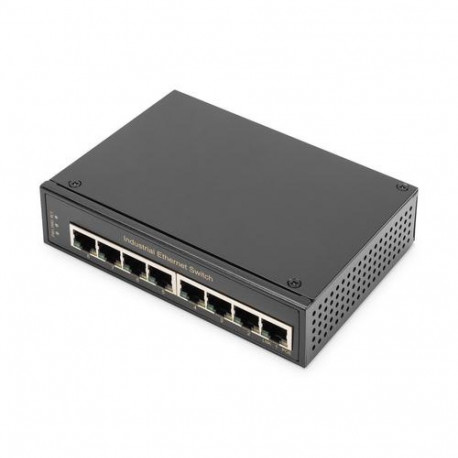 Digitus 8 port Gigabit Ethernet network switch, industrial, unmanaged