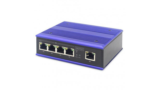 ASSMANN Electronic DN-650105 network switch Fast Ethernet (10/100) Black, Blue