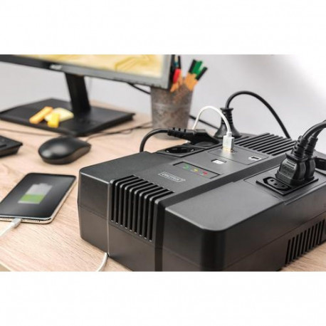 Digitus All-in-one UPS, 800VA/480W, LED