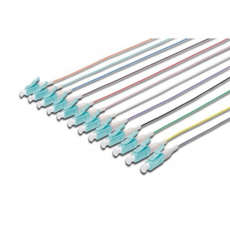 Digitus colored pigtails, LC OM3 50/125 μ, Simplex
