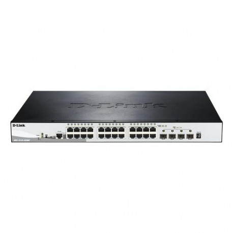 D-Link DGS-1510-28XMP Managed L2/L3 Gigabit Ethernet (10/100/1000) Power over Ethernet (PoE) Black, 