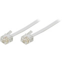 Deltaco DEL-161F telephone cable 5 m White