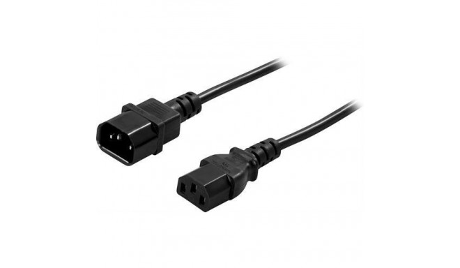 Deltaco DEL-113B power cable Black 5 m C14 coupler IEC C13