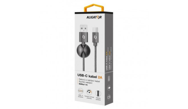 Aligator DATKP07 USB cable 1 m USB 2.0 USB C USB A Black