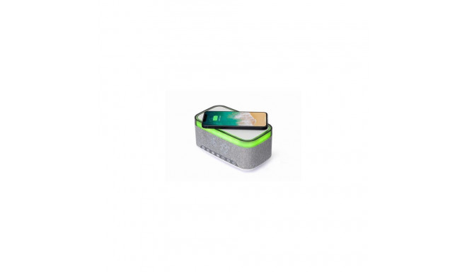 Gembird DAC-SPKBT-QC15-GR alarm clock Digital alarm clock Grey, White