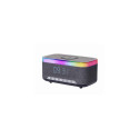 Gembird DAC-SPKBT-QC15-BK alarm clock Digital alarm clock Black, Grey