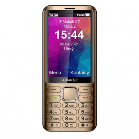 Aligator D950 8.89 cm (3.5") Gold Senior phone