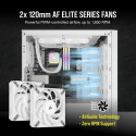 Corsair H100I Elite Processor All-in-one liquid cooler 12 cm White 1 pc(s)