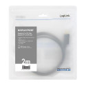 LogiLink CV0133 video cable adapter 5 m DisplayPort DVI Black