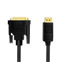 LogiLink CV0133 video cable adapter 5 m DisplayPort DVI Black