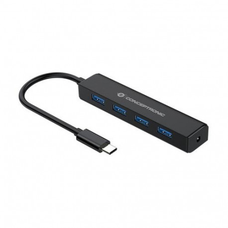 Conceptronic 4-Port USB 3.0 Hub, USB-C Connector