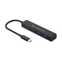 Conceptronic 4-Port USB 3.0 Hub, USB-C Connector