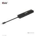 CLUB3D USB Gen1 Type-C, 6-in-1 Hub with HDMI 8K30Hz, 2xUSB Type-A, RJ45 and 2xUSB Type-C, Data and P