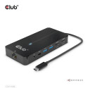 CLUB3D Type-C 7-in-1 hub with 2x HDMI, 2x USB Gen1 Type-A, 1x RJ45, 1x 3.5mm Audio, 1x USB Gen1 Type