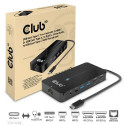 CLUB3D Type-C 7-in-1 hub with 2x HDMI, 2x USB Gen1 Type-A, 1x RJ45, 1x 3.5mm Audio, 1x USB Gen1 Type