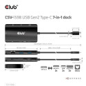 CLUB3D USB Gen2 Type-C to Dual DisplayPort 4k60Hz 7-in-1 HUB