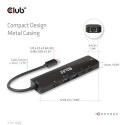 CLUB3D USB Gen1 Type-C, 6-in-1 Hub with HDMI 8K30Hz, 2xUSB Type-A, RJ45 and 2xUSB Type-C, Data and P