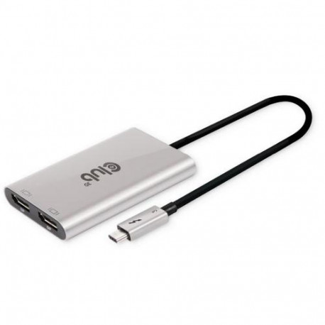CLUB3D CSV-1586 interface hub Thunderbolt 3 40000 Mbit/s Silver