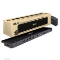 CLUB3D USB Gen1 Type-C Triple Display DP1.4 Alt mode Smart PD3.0 Charging Dock with 100 Watt Power S
