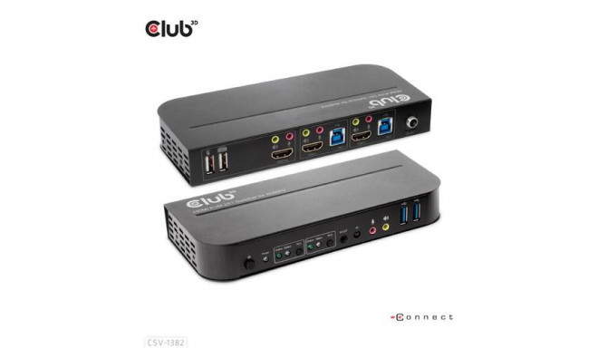 CLUB3D HDMI KVM SWITCH FOR DUAL HDMI 4K 60Hz