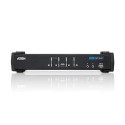 ATEN 4-Port USB DVI KVM Switch with Audio &amp; USB 2.0 Hub (KVM Cables included)