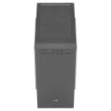 Aerocool CS108BKV1 Compact Micro ATX PC Case Aluminium Brushed 80cm Fan Black