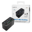 LogiLink CR0046 notebook dock/port replicator Wired USB 3.2 Gen 1 (3.1 Gen 1) Type-C Black