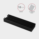 Axagon CLR-M2L10 computer cooling system M.2 NVMe SSD, Solid-state drive Heatsink/Radiatior Black 1 