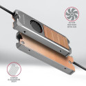 Axagon CLR-M2FAN computer cooling system Solid-state drive Heatsink/Radiatior 2 cm Grey 1 pc(s)
