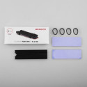 Axagon CLR-M2L6 computer cooling system M.2 NVMe SSD, Solid-state drive Heatsink/Radiatior Black 1 p