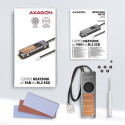 Axagon CLR-M2FAN computer cooling system Solid-state drive Heatsink/Radiatior 2 cm Grey 1 pc(s)