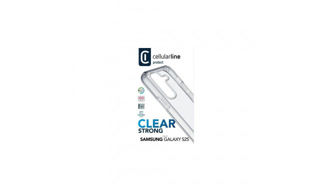 Cellularline Clear Strong - Galaxy S25 Hard case with rubber edges