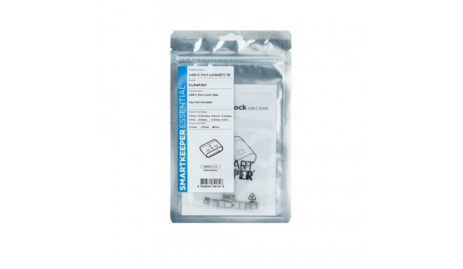 Smartkeeper CL04P1GY port blocker USB Type-C Grey Plastic 10 pc(s)