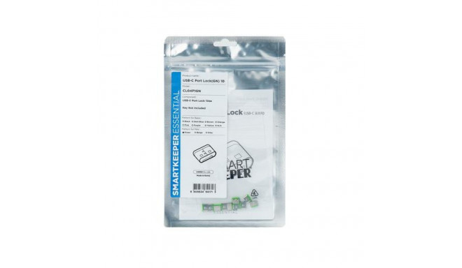 Smartkeeper CL04P1GN port blocker USB Type-C Green Plastic 10 pc(s)