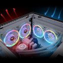 Thermaltake SWAFAN 12 RGB Radiator Fan TT Premium Edition White Computer case Air cooler 12 cm 3 pc(