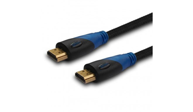 Savio CL-48 HDMI cable 2 m HDMI Type A (Standard) Black, Blue