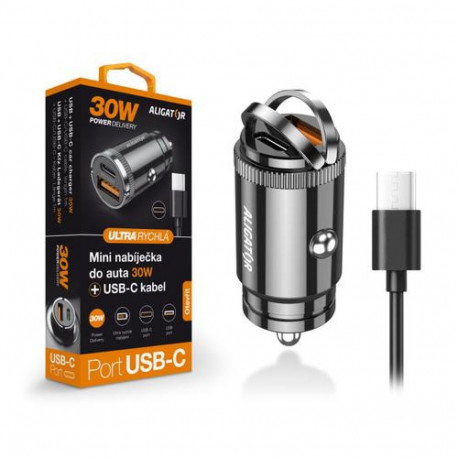 Aligator CHPD0007 mobile device charger Universal Black Cigar lighter Fast charging Auto