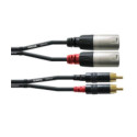 Cordial CFU 1.5 MC audio cable 1.5 m 2 x RCA 2 x XLR (3-pin) Black