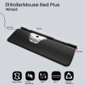Contour Design RollerMouse Red Plus, Thin Client, Wired - Central pointing unit- ergonomic - right a