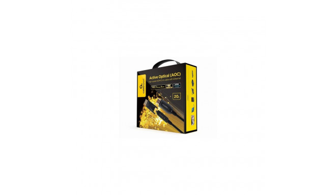 Gembird CCBP-HDMID-AOC-20M HDMI cable HDMI Type A (Standard) Black