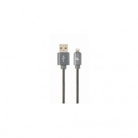 Cablexpert CC-USB2S-AMLM-2M-BG lightning cable Grey