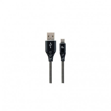 Gembird CC-USB2B-AMCM-2M-BW USB cable USB 2.0 USB A USB C Black, White