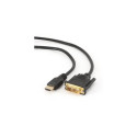 Gembird CC-HDMI-DVI-0.5M video cable adapter Black