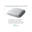 Cisco Business 240AC 802.11ac 4x4 Wave 2 Access Point 2 GbE Ports - Ceiling Mount, Limited Lifetime 